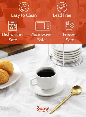 Porcelain Espresso Cups Set (4 Count)