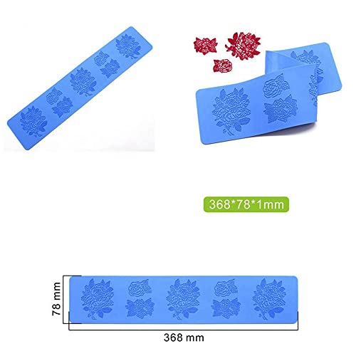 Flower Embossing Hollow Candy Silicone Mold Lace Pattern Sugar Craft Cake Decoration