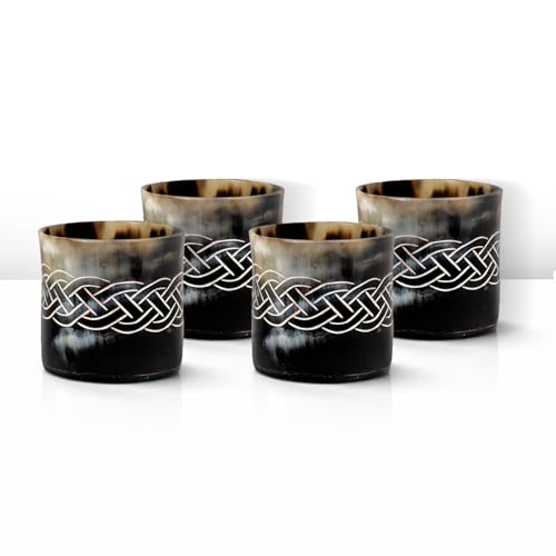 Viking Horn Shot Glasses Set of 4 (4 Count)