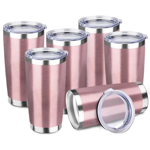 6 Pack 20oz Stainless Steel Travel Coffee Tumbler