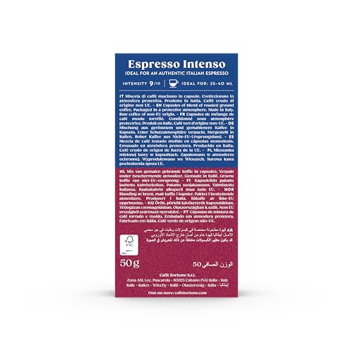 Espresso Intenso Aluminum Capsules Compatible with Nespresso Original Machines (50 Count)