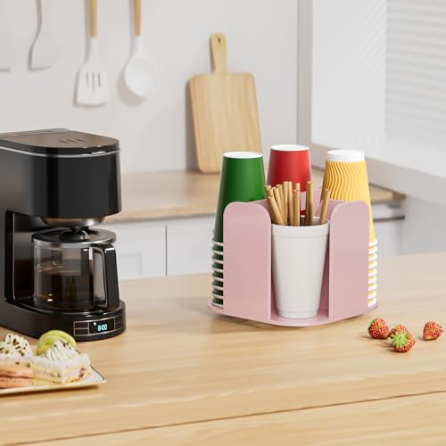 4 Compartment Countertop Cup Dispenser