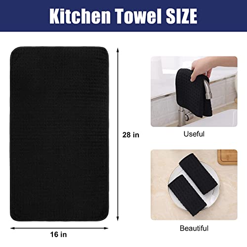 Microfiber Waffle Weave Kitchen Towels (4 Count)