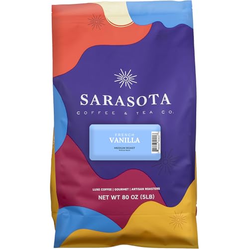 Sarasota Coffee Whole Bean French Vanilla (80 Ounce)