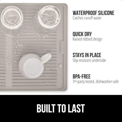 Patented BPA Free Silicone Dish Drying Mat