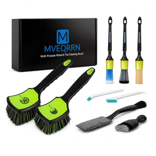 9PCS Boar Hair Car Detailing Brush Set