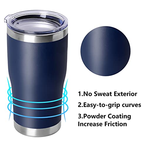 20oz Tumbler with Lid Stainless Steel Tumblers Bulk (12 Count)