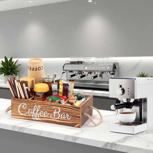 Coffee Station Organizer for Countertop Bar Accessories
