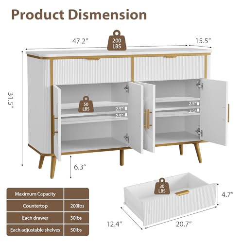 47.2" Buffet Storage Cabinet