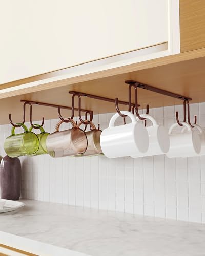 Mug Hooks Under Cabinet 3 Pack (3 Count)