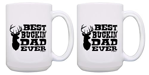 Best Buckin Dad Ever 15oz Coffee Mug (2 Count)
