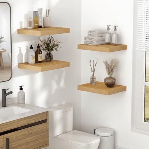 10 Inch Deep Floating Shelves for Wall 48” Set of 2 (2 Count)