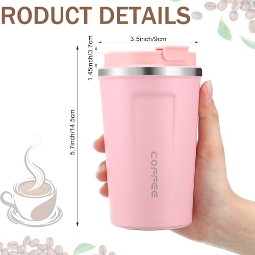 6 Pack Travel Coffee Mugs 12oz Insulated (6 Count)