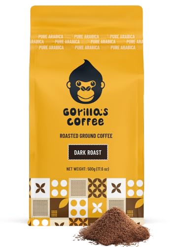 100% Arabica Dark Roast Ground Coffee (17.64 Ounce)