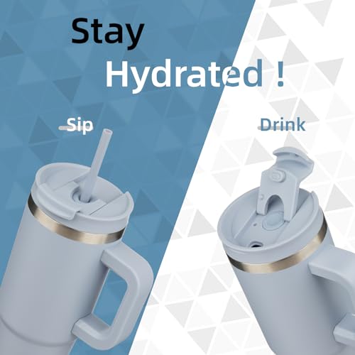 30 oz Insulated Tumbler Water Bottle with Handle