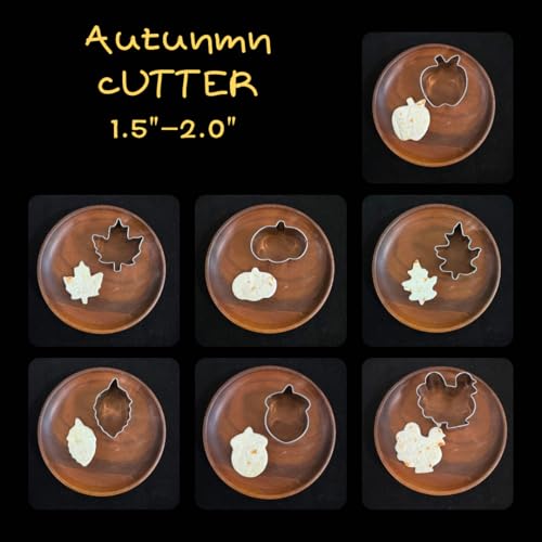 7 Pcs Mini Fall Cookie Cutter Set
