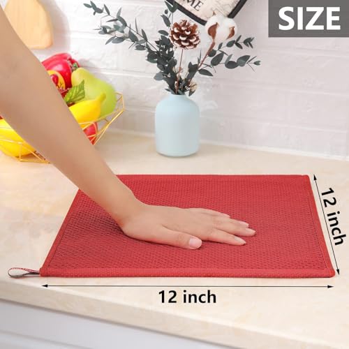 100% Cotton Waffle Weave Kitchen Dish Cloths 18 (18 Count)