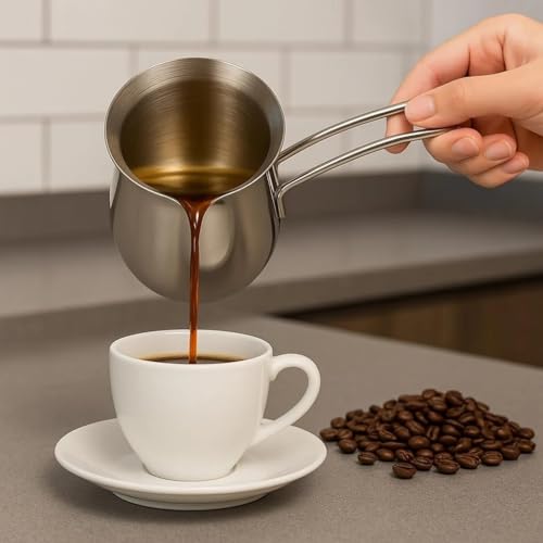 Stainless Steel Turkish Cezve Coffee Pot