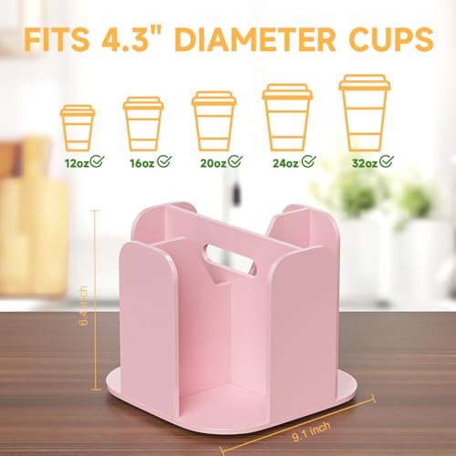 4 Compartment Countertop Cup Dispenser