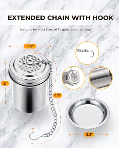Tea Infuser Extra Fine Mesh Tea Strainers for Loose Tea