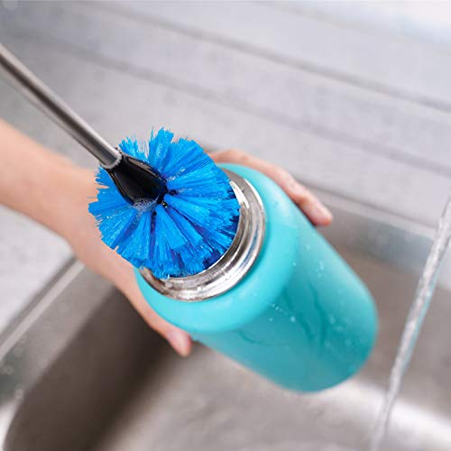 Stainless Steel Bottle Brush with Replaceable Head (2 Count)