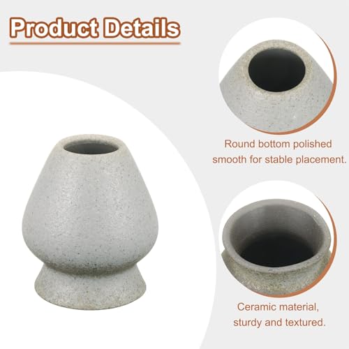 Ceramic Chasen Stand 70mm Matcha Whisk Holder Teas Set Whisks Stand Traditional Matcha Tea Chasen Holder Tea Set Accessories for Tea Tasting