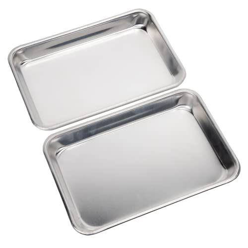 Toaster Oven Pan Nonstick Aluminum Small Tray Set of 2 (2 Count)
