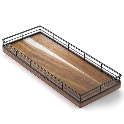 Acacia Wood Bathroom Vanity Tray
