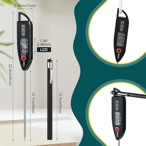 3 Set Digital Food Thermometer Long Probe Instant