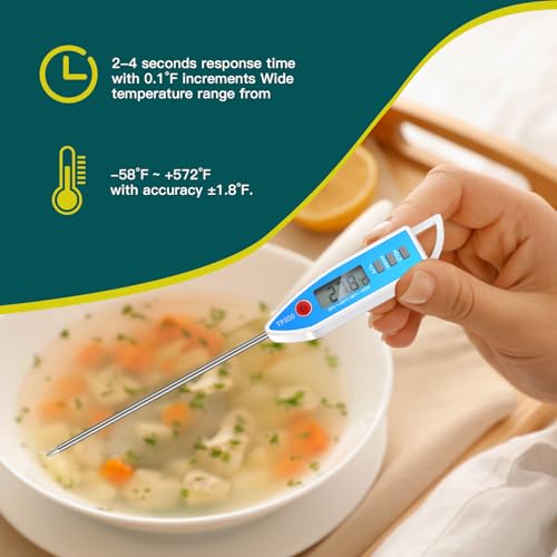 10 Set Digital Food Thermometer Long Probe Instant (10 Count)