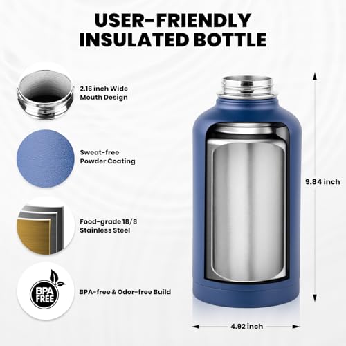 Insulated Water Bottle 64 oz