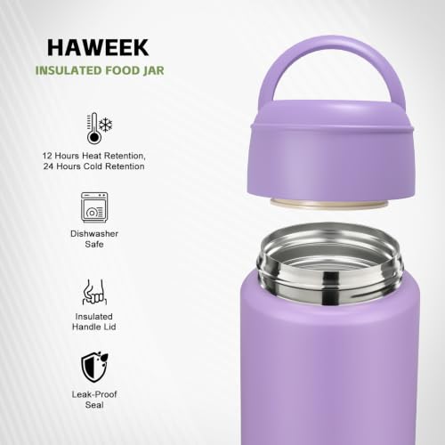 16oz Insulated Food Jar with Spoon