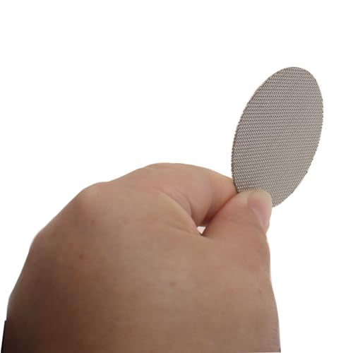 53.5mm Puck Screen Stainless Steel Espresso Puck Screen Coffee Filter Mesh with Silicone Holder Compatible with Espresso Machine 54mm Portafilter Basket