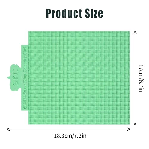 Sweater Texture Fondant Impression Mats Knit Fondant Embosser Texture Mats for Clay Cake Decorating Fondant Molds 1Pcs