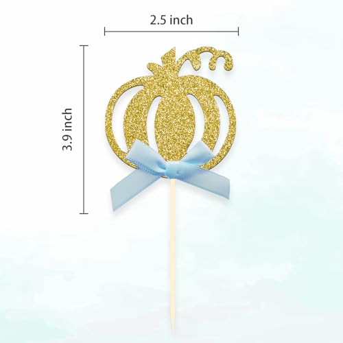 24pcs Pumpkin Cupcake Toppers (24 Count)