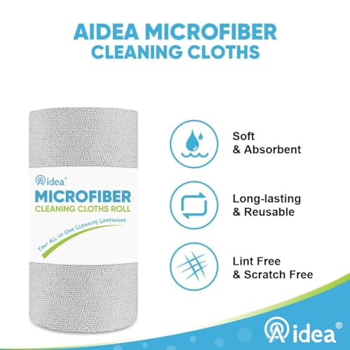 Microfiber Cleaning Cloth Roll (55 Count)