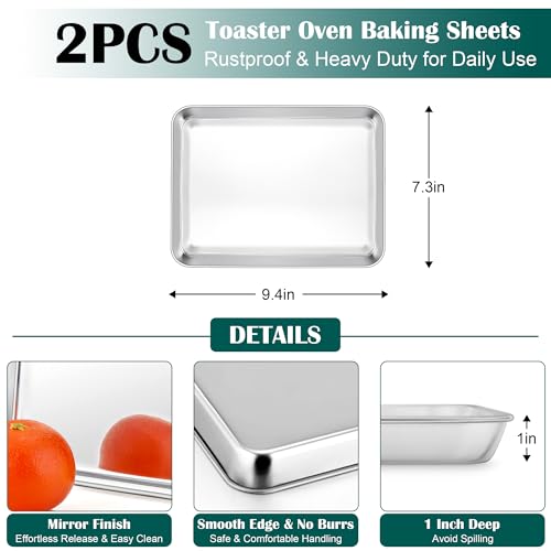 Small Baking Sheet with Wire Rack (2 Count)
