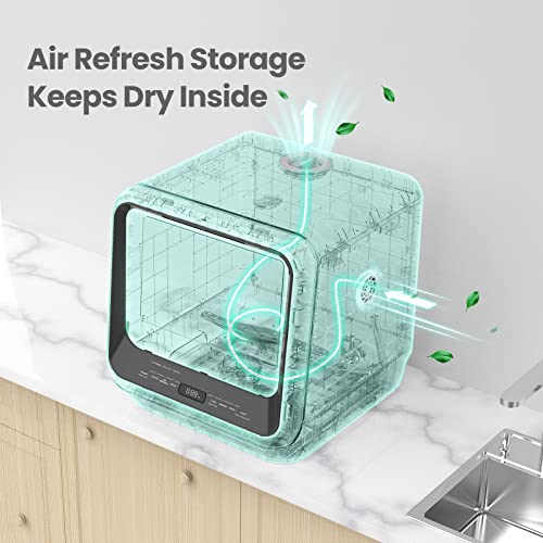 Portable Mini Dishwasher Countertop with 1.32Gal Built