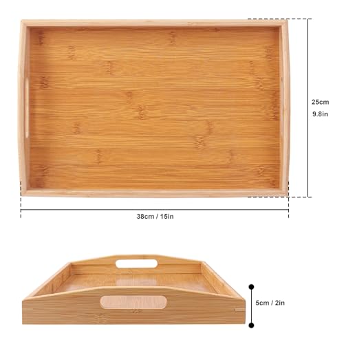 3 PCS Bamboo Serving Tray (3 Count)