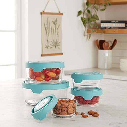 TrueSeal 10 piece Glass Food Storage Containers with Airtight Lids