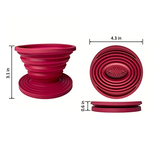 Collapsible Pour Over Coffee Dripper for Camping (2 Count)