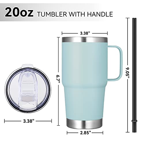 20 oz Insulated Travel Coffee Mugs Set of 6 (6 Count)