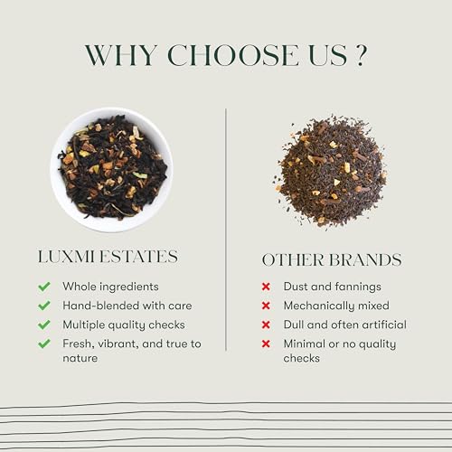 Estates Orange Spice Darjeeling Black Tea for Caffeinated Morning Boost Natural Energy (50 Count)