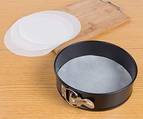 Springform Pan Set 7 Inch Cheesecake Pan Leakproof Round Baking Cake Mold Deep Dish with Removable Bottom Insta Pot Pressure Cooker with 30 Pcs Parchment Paper Liners