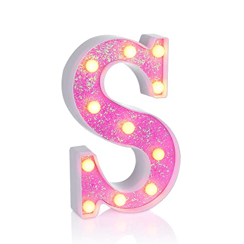 Pink Light up Letters (4.2329 Ounce)