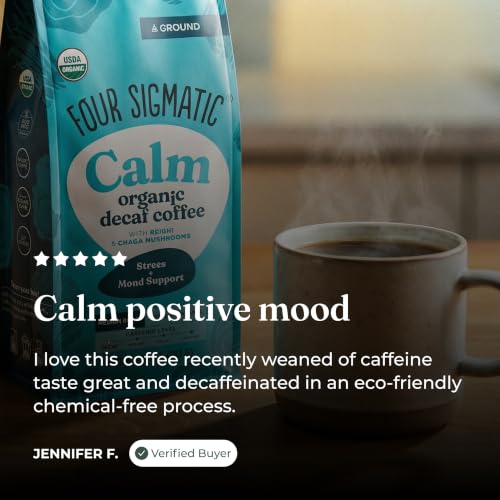 Calm Organic Decaf Ground Coffee (10 Ounce)