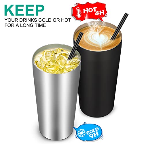 20oz Tumbler Bulk with Lid and Straw 12 Pack (12 Count)