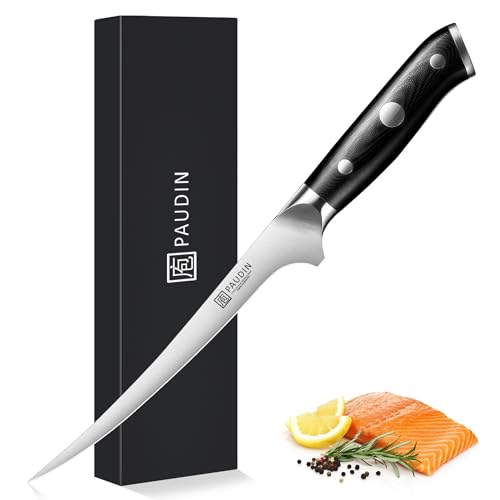Fillet Knife 7" Flexible Boning Knives with G10 Handle