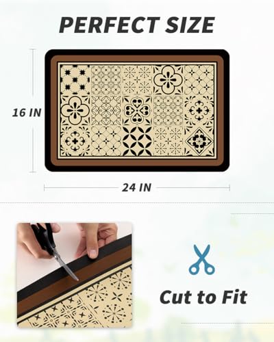 Coffee Mat Hide Stain Rubber Backed Absorbent Dish Drying Mat for Kitchen Counter