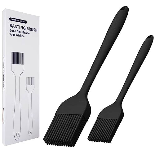 Silicone Basting Brush for Cooking 2 Pcs Pastry Brush for Grilling